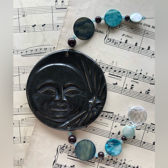 Ceramic Moon - Sun Catcher - Wall Hanger. - Picture 3 of 3